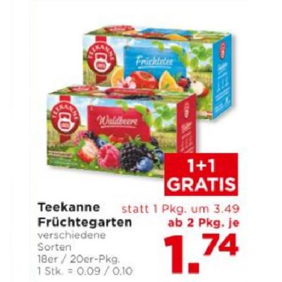 Bild von Teekanne Früchtegarten verschiedene Sorten ab 2 Pkg. je 1.74€ Unimarkt