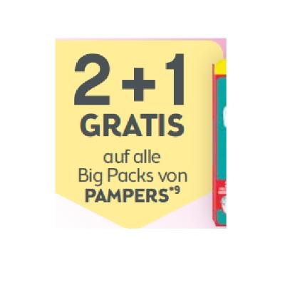 Promotion Bild von 2+1 GRATIS auf alle Big Packs von PAMPERS BIPA