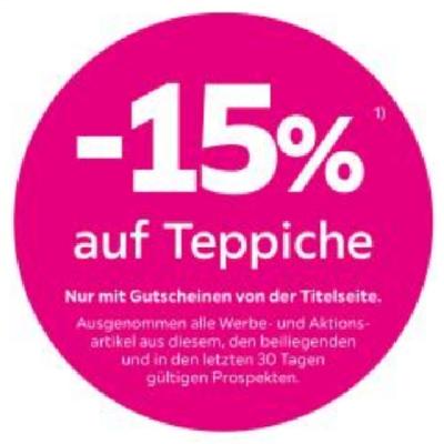 Promotion Bild von -15% bei Kauf von Teppichen mömax