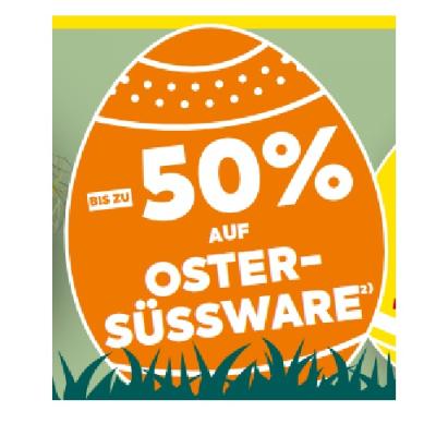 BIS ZU -50% AUF OSTERSÜSSWARE BILLA