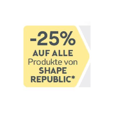 -25% AUF ALLE Produkte von SHAPE REPUBLIC BIPA