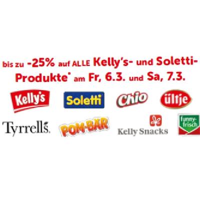 bis zu -25% auf ALLE Kelly’s- und Soletti-Produkte INTERSPAR