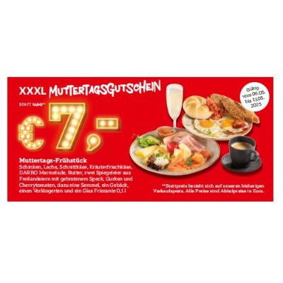 Promotion Bild von Muttertags-Frühstück je 7€ XXXLutz