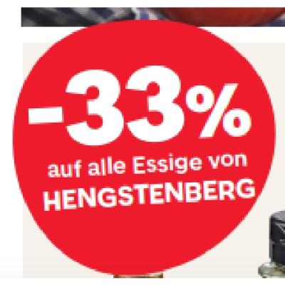 -33% auf alle Essige von HENGSTENBERG MPREIS