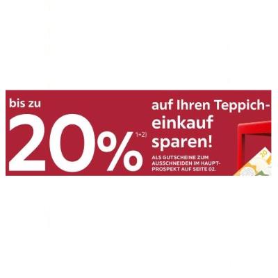 Promotion Bild von bis zu 20% auf Ihren Teppicheinkauf sparen! XXXLutz