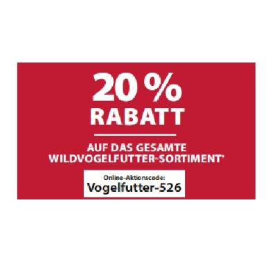 20% RABATT AUF DAS GESAMTE WILDVOGELFUTTER-SORTIMENT Dehner