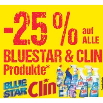 -25% auf ALLE BLUESTAR & CLIN Produkte Maximarkt