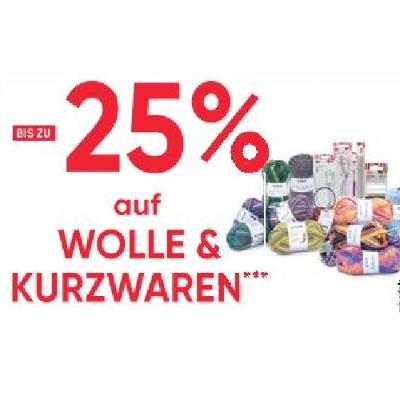 BIS ZU -25% auf WOLLE & KURZWAREN Maximarkt