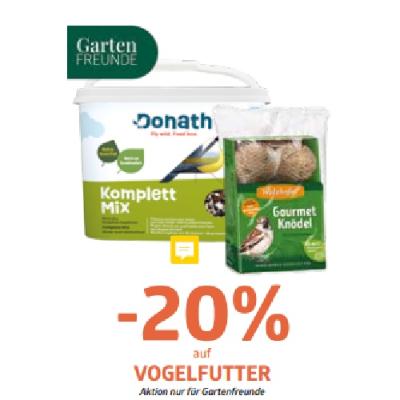 -20% auf VOGELFUTTER Bellaflora
