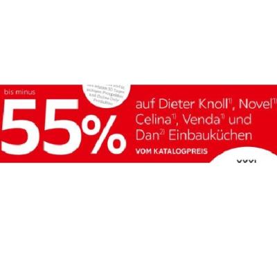 Promotion Bild von bis minus 55% auf Dieter Knoll, Novel, Celina, Venda und Dan Einbauküchen VOM KATALOGPREIS XXXLutz