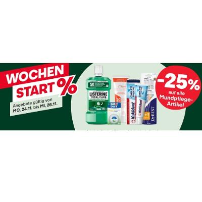-25% auf alle Mundpflege-Artikel MPREIS