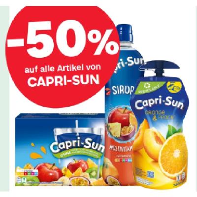 -50% auf alle Artikel von CAPRI-SUN MPREIS