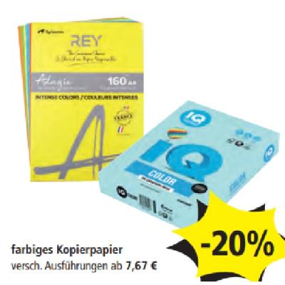 farbiges Kopierpapier -20% PAGRO & LIBRO