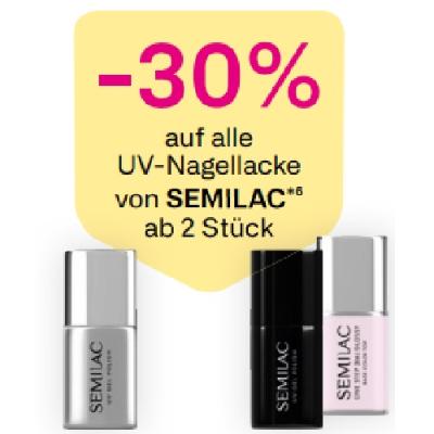 -30% auf alle UV-Nagellacke von SEMILAC ab 2 Stück BIPA