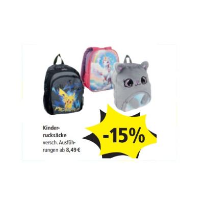 Kinderrucksäcke -15% PAGRO & LIBRO