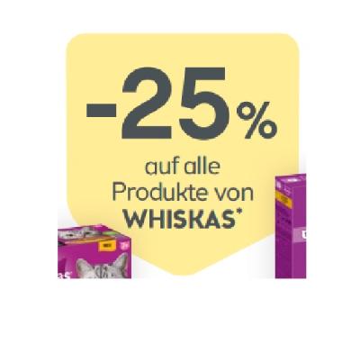 -25% auf alle Produkte von WHISKAS BIPA