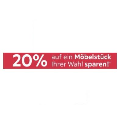 20% auf ein Möbelstück Ihrer Wahl sparen! Möbelix