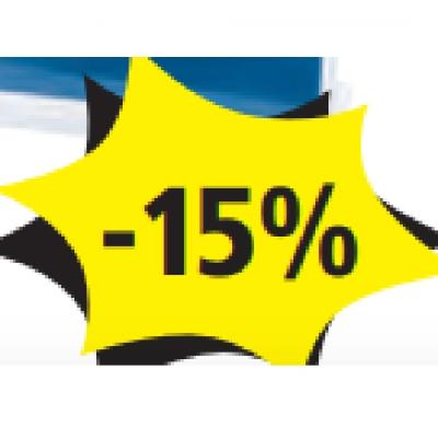 Prospektaufsteller -15% PAGRO