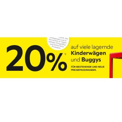 Promotion Bild von 20% auf viele lagernde Kinderwägen und Buggys XXXLutz