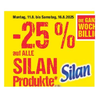 -25% auf ALLE SILAN Produkte Maximarkt
