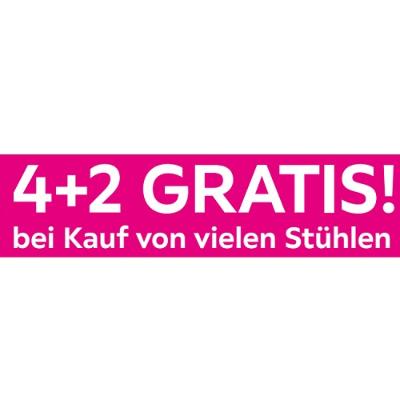 4+2 GRATIS! bei Kauf von vielen Stühlen mömax