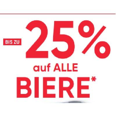 BIS ZU -25% auf ALLE BIERE Maximarkt