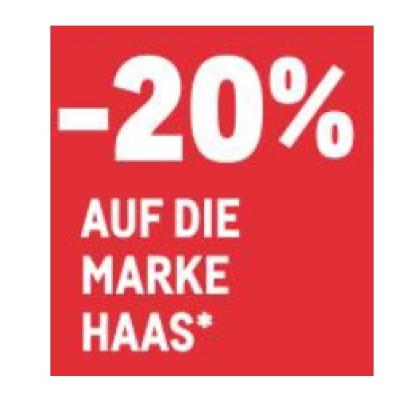 -20% AUF DIE MARKE HAAS METRO
