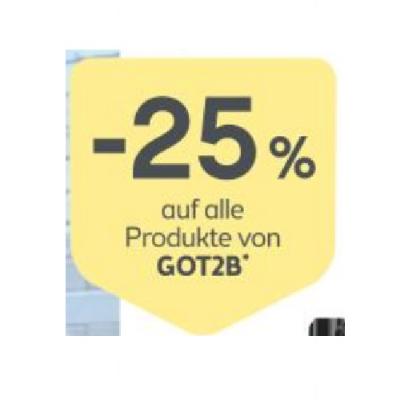 Promotion Bild von -25% auf alle Produkte von GOT2B BIPA