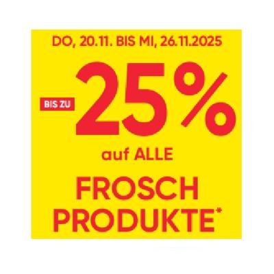 BIS ZU -25% auf ALLE FROSCH PRODUKTE Maximarkt