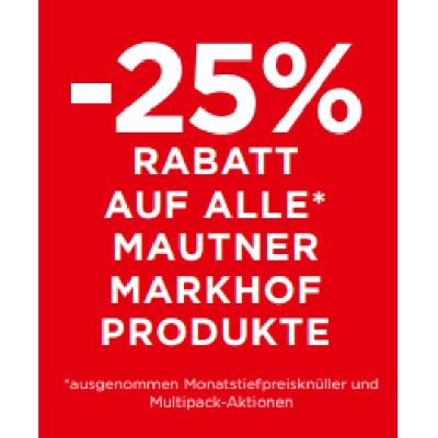 Promotion Bild von -25% RABATT AUF ALLE MAUTNER MARKHOF PRODUKTE Unimarkt