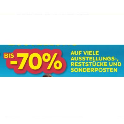 RÄUMUNGSVERKAUF BIS -70% AUF VIELE AUSSTELLUNGS-, RESTSTÜCKE UND SONDERPOSTEN Möbelix