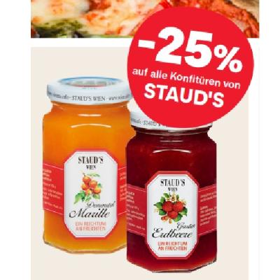 -25% auf alle Konfitüren von STAUD'S MPREIS