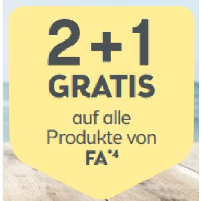 Promotion Bild von 2+1 GRATIS auf alle Produkte von FA BIPA