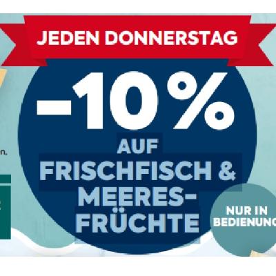 JEDEN DONNERSTAG -10% AUF FRISCHFISCH & MEERESFRÜCHTE BILLA PLUS