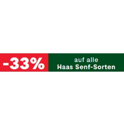Promotion Bild von -33% auf alle Haas Senf-Sorten MPREIS