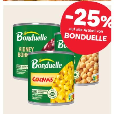 -25% auf alle Artikel von BONDUELLE MPREIS