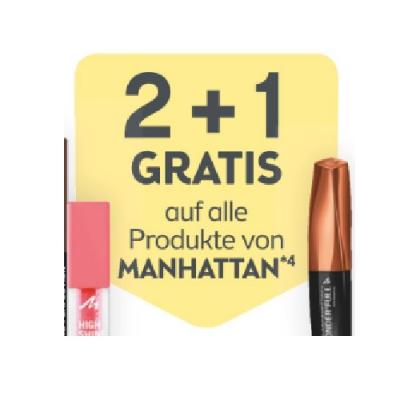 Promotion Bild von 2+1 GRATIS auf alle Produkte von MANHATTAN BIPA