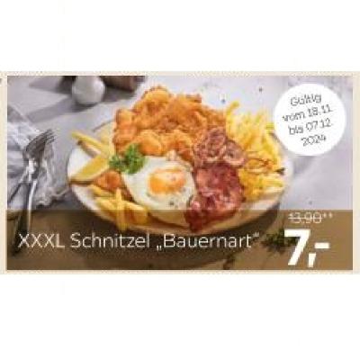 Promotion Bild von XXXL Schnitzel „Bauernart“ je 7€ XXXLutz