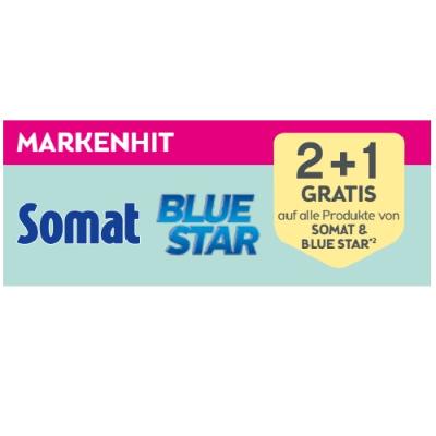 Promotion Bild von Markenhit: 2+1 GRATIS auf alle Produkte von SOMAT & BLUE STAR BIPA