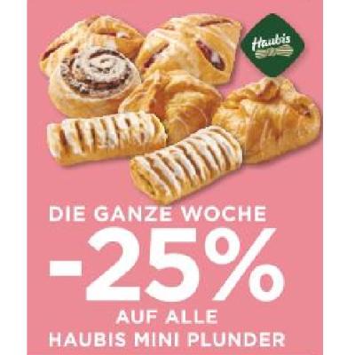 Promotion Bild von DIE GANZE WOCHE -25% AUF ALLE HAUBIS MINI PLUNDER Unimarkt