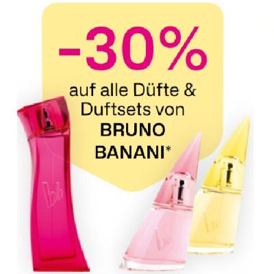 -30% auf alle Düfte & Duftsets von BRUNO BANANI BIPA