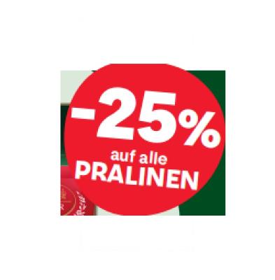 -25% auf alle PRALINEN MPREIS
