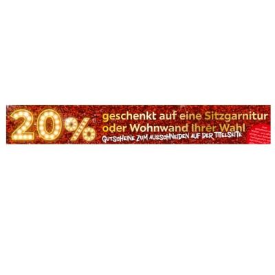 Promotion Bild von 20% geschenkt auf eine Sitzgarnitur oder Wohnwand Ihrer Wahl XXXLutz