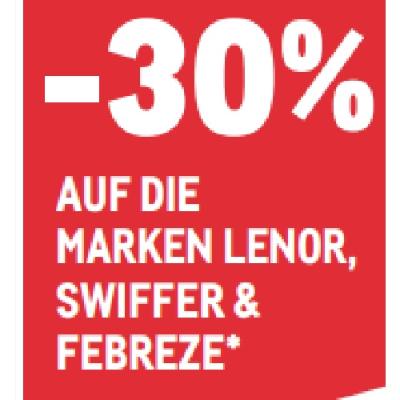 -30% AUF DIE MARKEN LENOR, SWIFFER & FEBREZE METRO