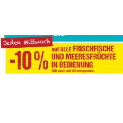 Jeden Mittwoch -10% auf ALLE FRISCHFISCHE UND MEERESFRÜCHTE IN BEDIENUNG Maximarkt