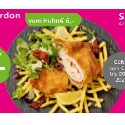 Mia Cucina Cordon bleu (250g) vom Huhn je 6€ mömax