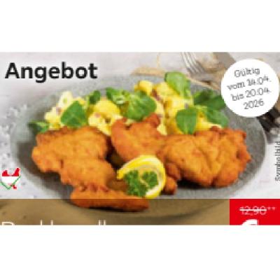 Backhendl je 6,- € XXXLutz