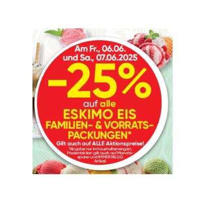 Promotion Bild von -25% auf alle ESKIMO EIS FAMILIEN- & VORRATSPACKUNGEN SPAR Gourmet