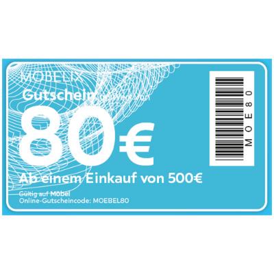 Promotion Bild von 80€ Gutschein* Möbelix gültig auf Möbel ab einem Einkauf von 500€