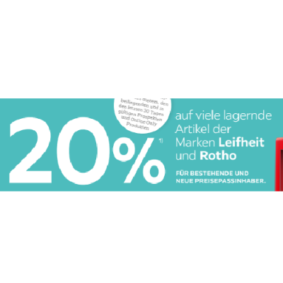 Promotion Bild von 20% auf viele lagernde Artikel der Marken Leifheit und Rotho XXXLutz